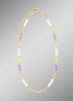 Schmuckset, 3-teilig, aus Messing mit Kristallsteinen 