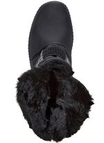 Stiefelette mit Krokolack-Besatz SCHWARZ