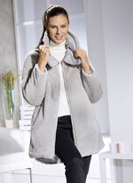 Wende-Longjacke mit 2-Wege-Reißverschluss 