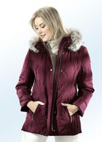 Jacke mit Rei&szlig;verschluss unter der Druckerleiste BURGUND