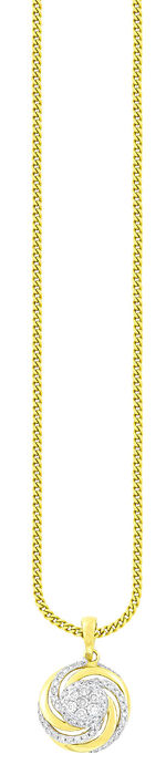 Interessanter Anhänger mit 7 Brillanten und 56 Diamanten 