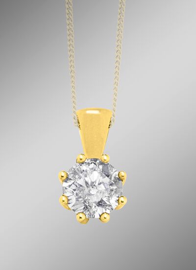 Funkelnder Anh&auml;nger mit Brillant 