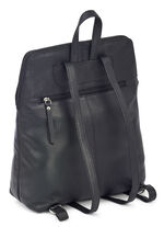 Laurina, Rucksack, Damen, mit zwei verstellbaren Umhängeriemen SCHWARZ