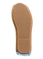 Laura Vita Ballerina mit Lederbl&uuml;te BLAU-MULTICOLOR