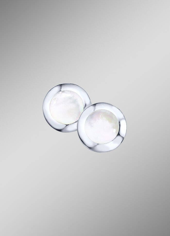 Ohrclips mit echt Perlmutt 