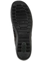 Remonte Schn&uuml;r-Bootie aus Crashlack SCHWARZ