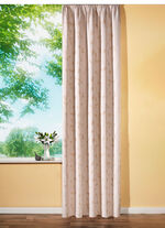 &Uuml;bergardine in Stickerei-Optik mit Kr&auml;uselband 