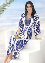 Laurina Kleid mit farbbrillantem Druckdessin 