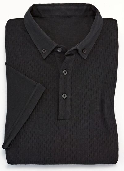 Poloshirt in Struktur-Qualit&auml;t 