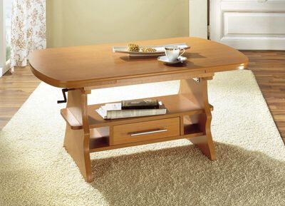 Dekorativer Couchtisch mit Ablageböden 