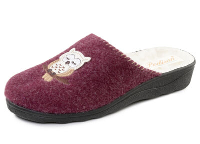Gefütterte Damen-Hausschuhe, mit Schurwolle 