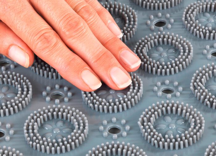 Duschmatte mit Fu&szlig;reflexzonenmassagenoppen 