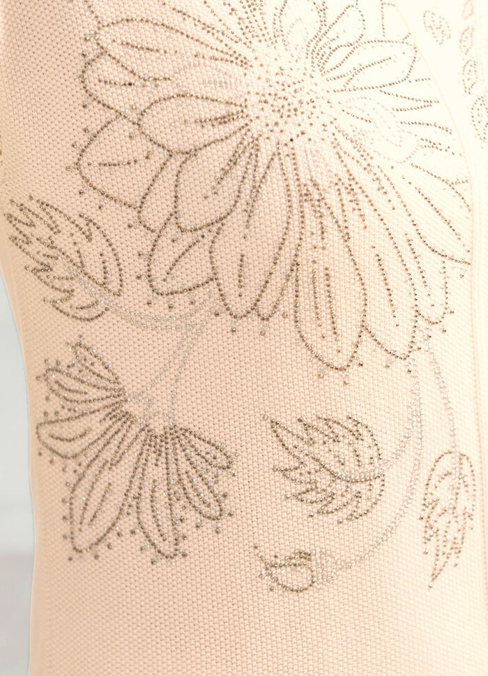 Pullover mit floraler Strasszier 
