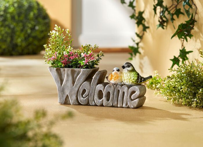 Pflanztopf aus Polyresin 