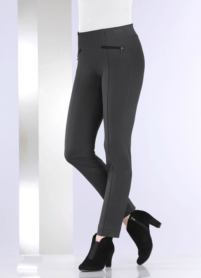 Hose mit Rei&szlig;verschluss-Taschen 