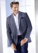 Sakko in 2 Farben DUNKELBLAU MELIERT