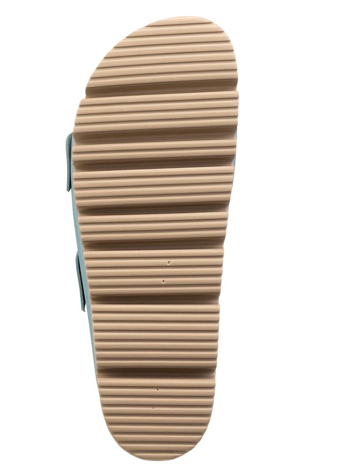 ELENA EDEN, bequeme Damen-Pantoletten, Weite H, mit Klettspange 