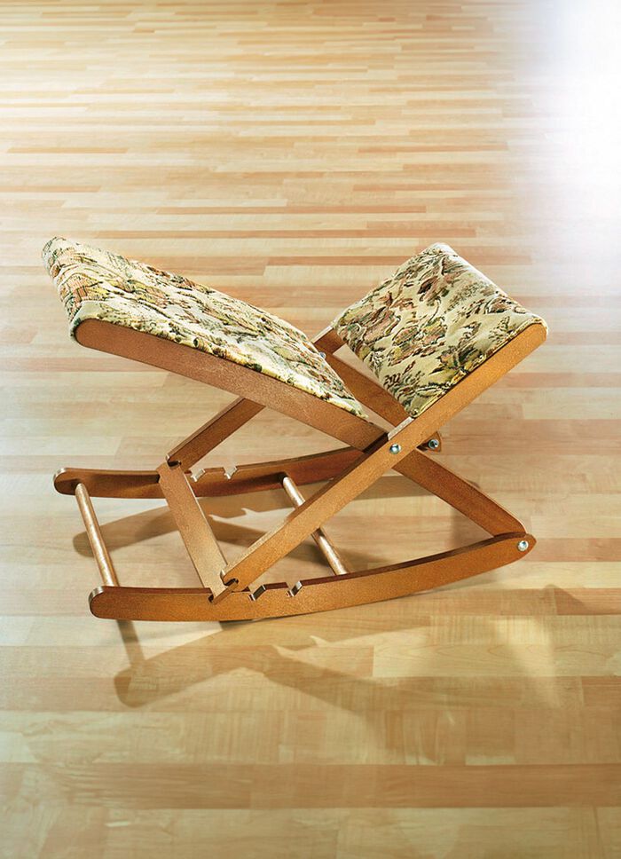 Hochwertige verstellbare Fu&szlig;schaukel aus Holz 