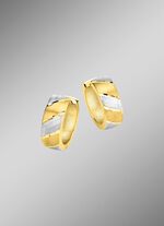 Stilvolle Klappcreolen in edlem Bicolor-Look 