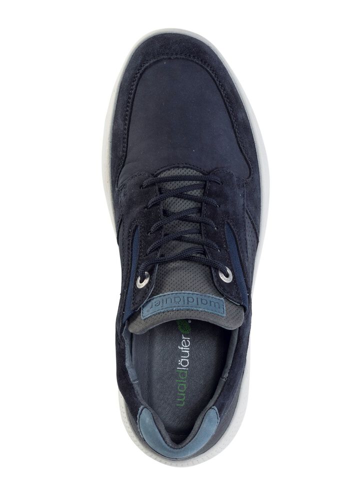 Waldl&auml;ufer Schn&uuml;rschuh mit Zierperforation DUNKELBLAU-JEANS