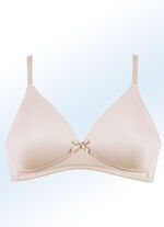 Naturana Zweierpack BH mit gepolsterten Cups 1X WEISS, 1X Puder