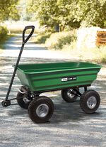 Gartenwagen von G&uuml;de mit Kippfunktion GR&Uuml;N-SCHWARZ