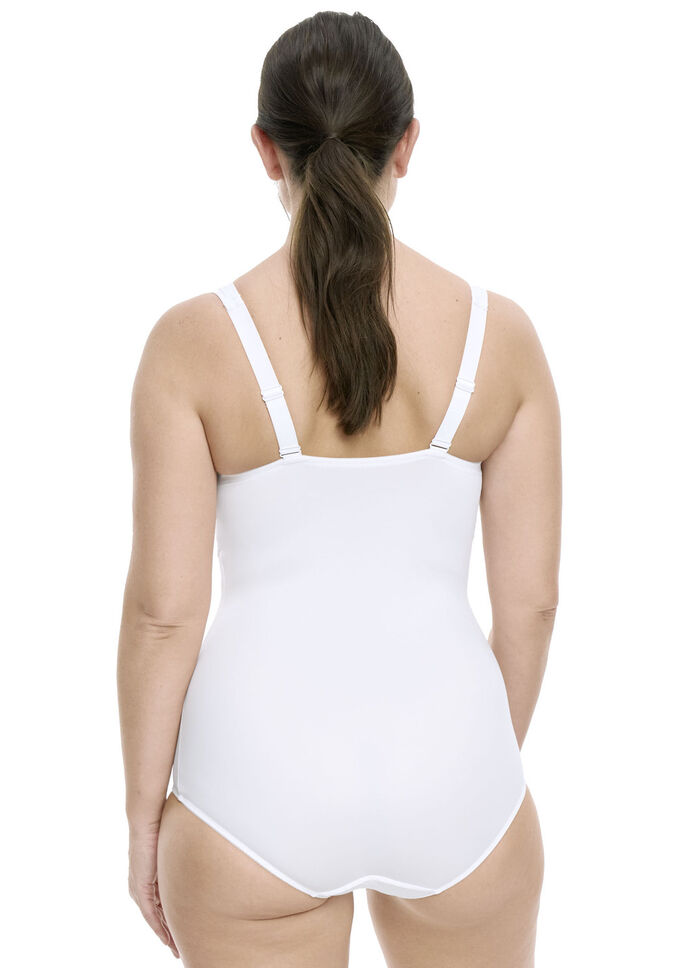 Susa Hosenkorselett  mit h&uuml;bschem Jacquard-Dessin WEISS