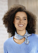 Nickituch mit Krawattendessin 