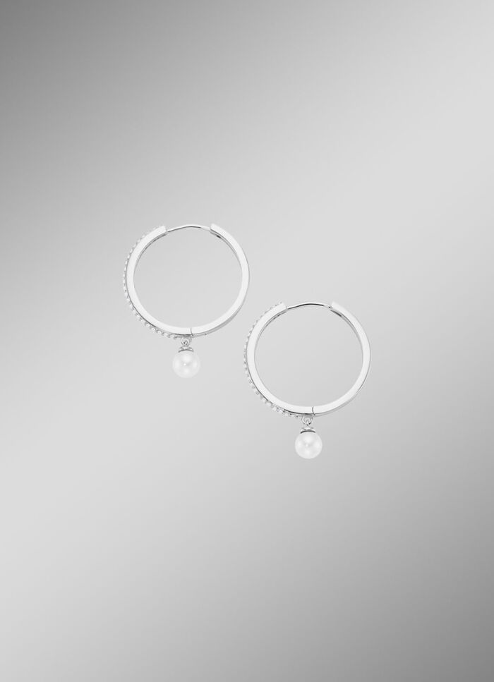 Klappcreolen mit Zirkonia 