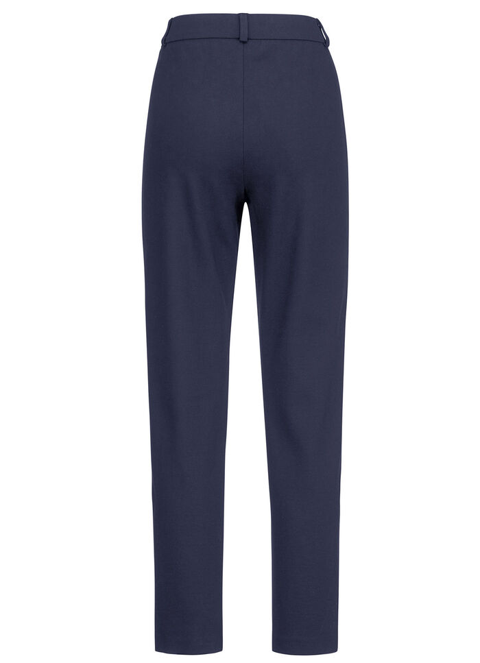 Jerseyhose mit abgesteppten Biesen MARINE
