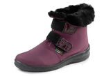 ELENA EDEN Stiefelette aus weichem Textilmaterial BORDEAUX