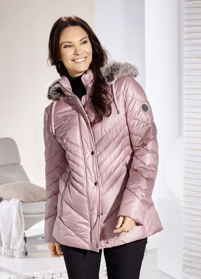 Jacke mit Reißverschluss an den Seitenschlitzen 