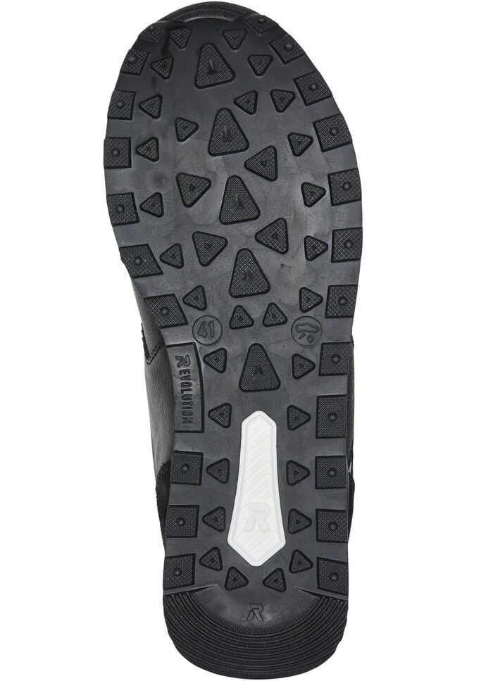 Schn&uuml;r-Sneaker mit herausnehmbarem Textilfu&szlig;bett SCHWARZ