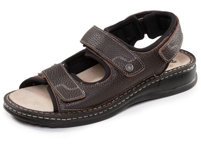 Mubb, klassische Herren-Sandalen, Weite H, mit herausnehmbarem Fu&szlig;bett 