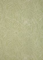 Herrliche &Uuml;bergardine mit aufgesticktem Dessin GR&Uuml;N