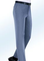 "Klaus Modelle"-Hose mit Dehnbundeins&auml;tzen in 2 Farben RAUCHBLAU MELIERT
