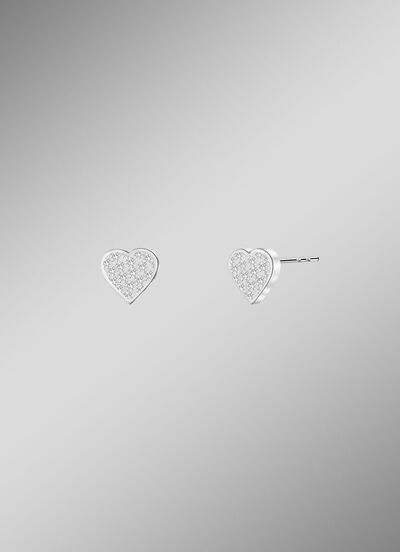 Romantische Ohrstecker mit funkelnden Kristallen 