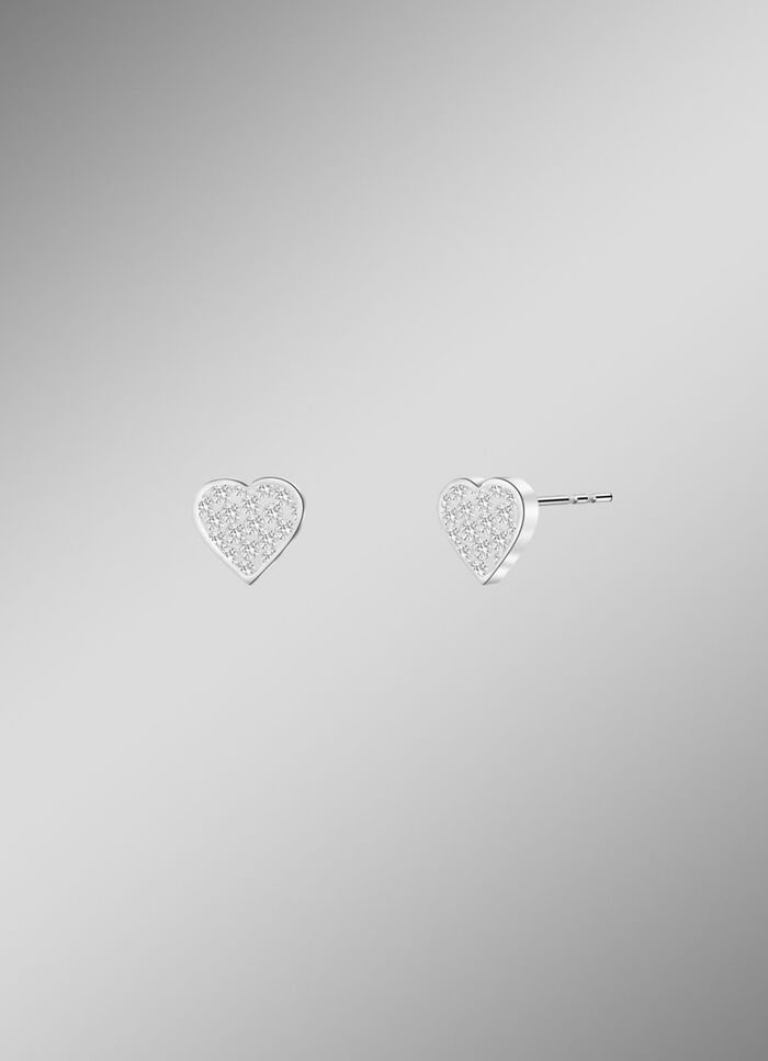 Romantische Ohrstecker mit funkelnden Kristallen 