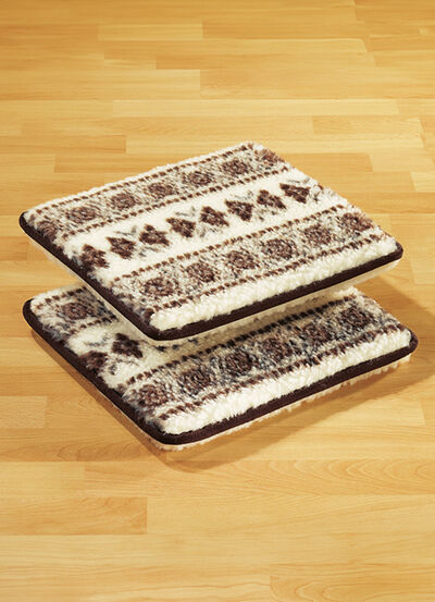 Licardo-Stuhlkissen, 2er-Set, aus reiner Schurwolle 