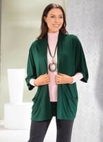 Shirtjacke in verschlussloser Form in 2 Farben 