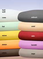 Luxuszwirn-Jersey-Spannbetttuch mit Elasthan WEIZEN