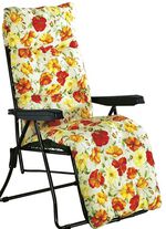 Bequeme Auflagen mit Knopfsteppung ORANGE