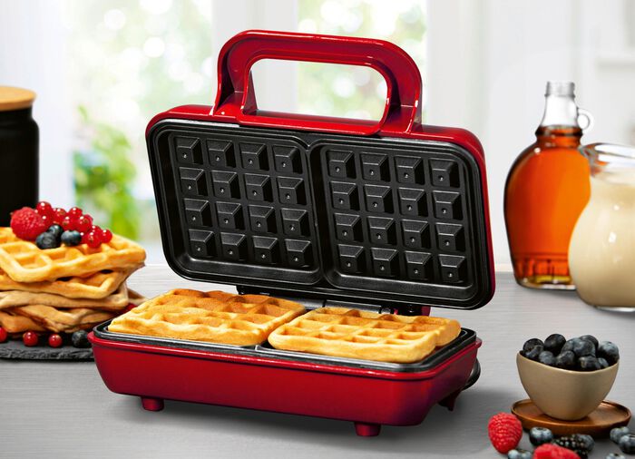 Waffeleisen f&uuml;r 2 Belgische Waffeln 