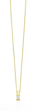 Edler Anhänger in Gelbgold mit Brillant 