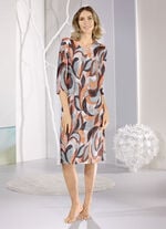 Nachthemd, wadenlang und Tropfenausschnitt 