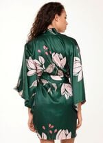 LingaDore Hausmantel in Kimonoform mit buntem Druckdessin 