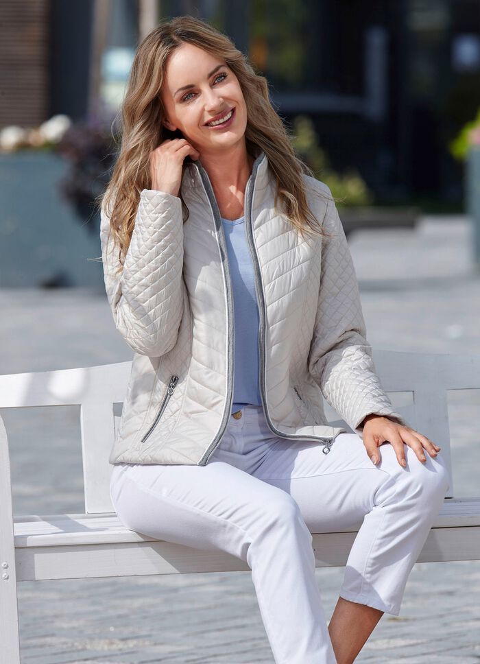 Jacke mit Rei&szlig;verschlusstaschen 