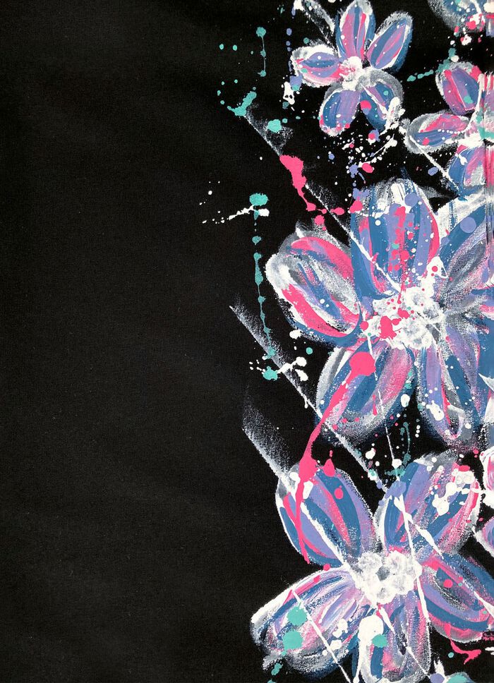 Hose mit tollem Floral Dessin 