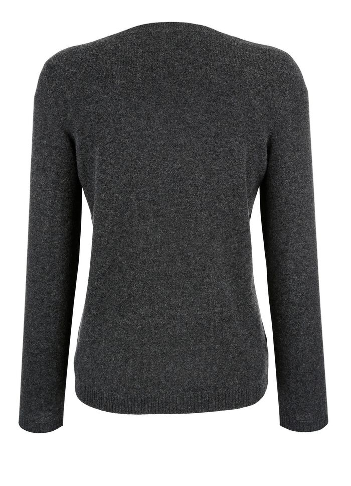 Pullover mit Kaschmir  ANTHRAZIT