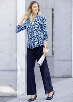 Hose in angesagter Palazzo-Form NACHTBLAU